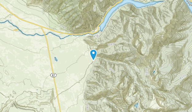 Cliff Lake, Montana Map