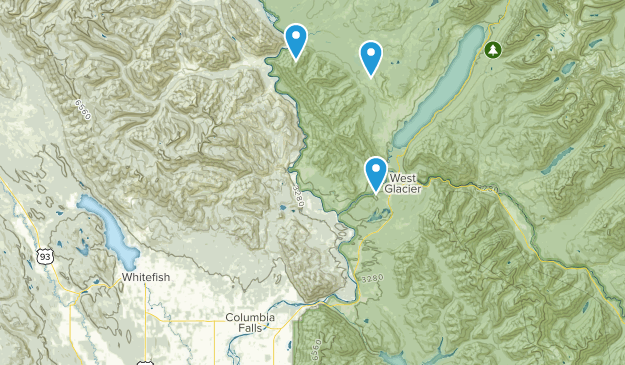 Columbia Falls, Montana Map