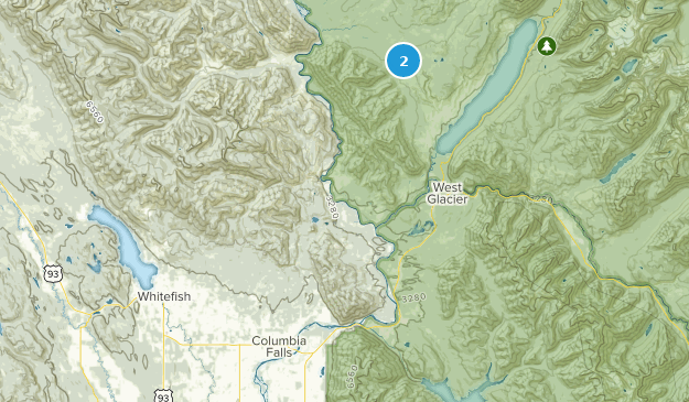 Columbia Falls, Montana Map