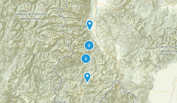 Darby, Montana Map