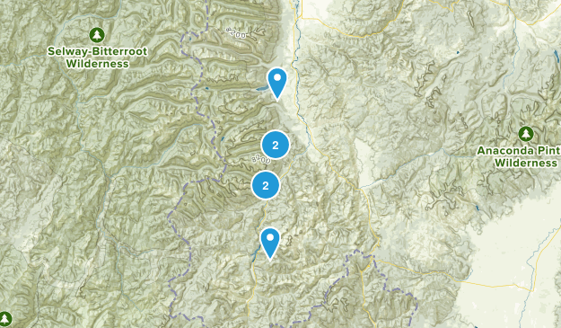 Darby Montana Area Map