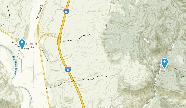 Divide, Montana Map