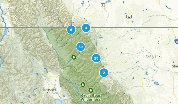 East Glacier Park, Montana Map