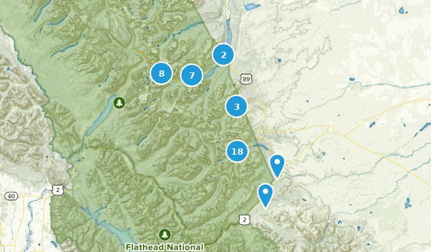 East Glacier Park Village, Montana Map