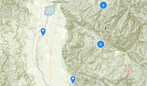 Ennis, Montana Map