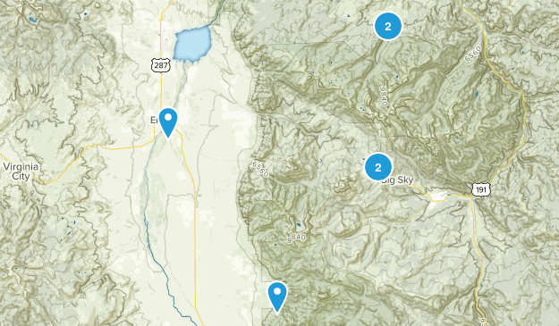 Ennis, Montana Map