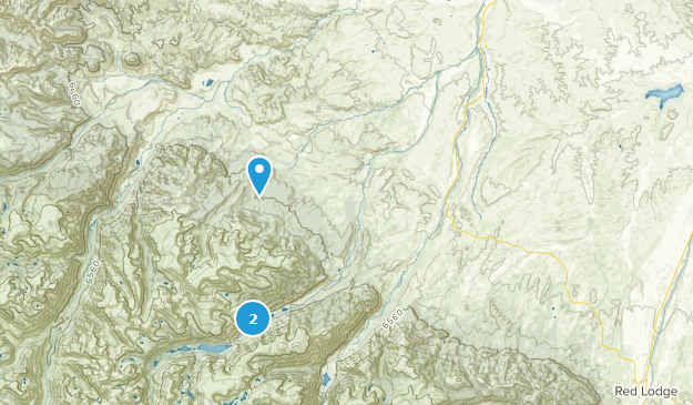 Fishtail, Montana Map