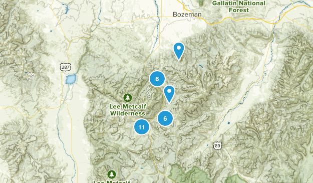 Gallatin Gateway, Montana Map