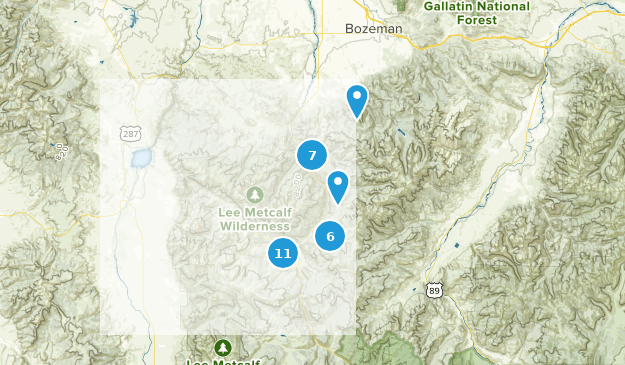 Gallatin Gateway, Montana Map