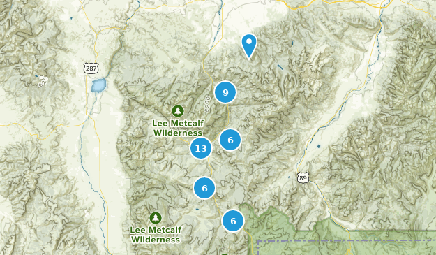 Gallatin Gateway, Montana Map