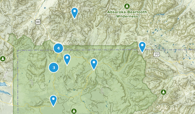 Gardiner, Montana Map