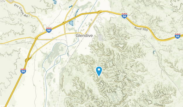 Glendive, Montana Map