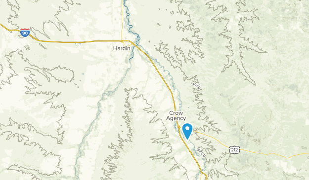 Hardin, Montana Map