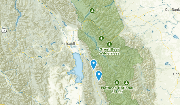 Hungry Horse, Montana Map