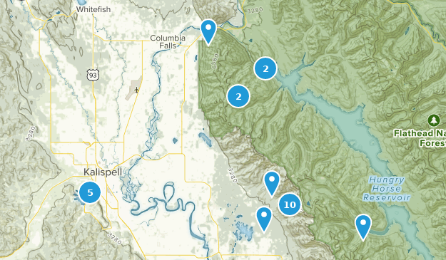 Kalispell, Montana Map