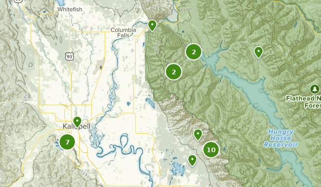 Kalispell, Montana Map