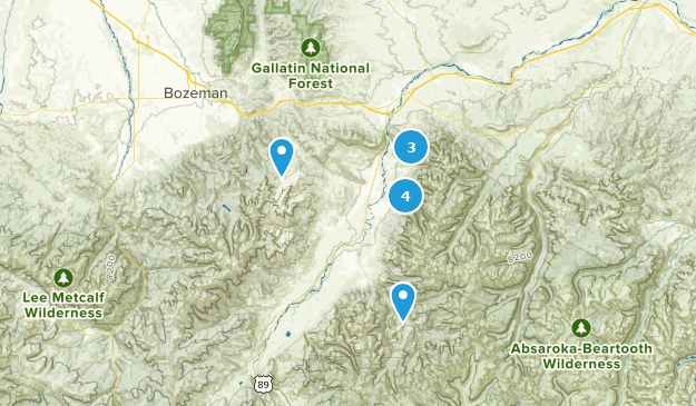 Livingston, Montana Map