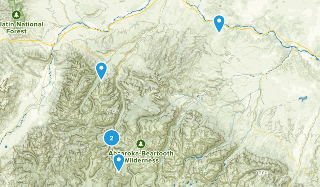 McLeod, Montana Map