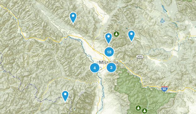 Missoula, Montana Map