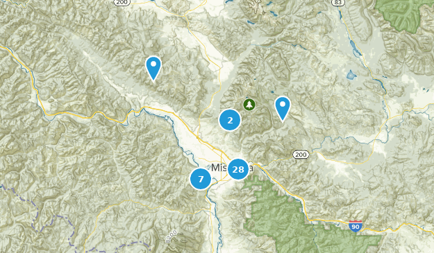 Missoula, Montana Map