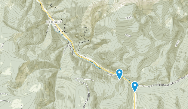 Neihart, Montana Map