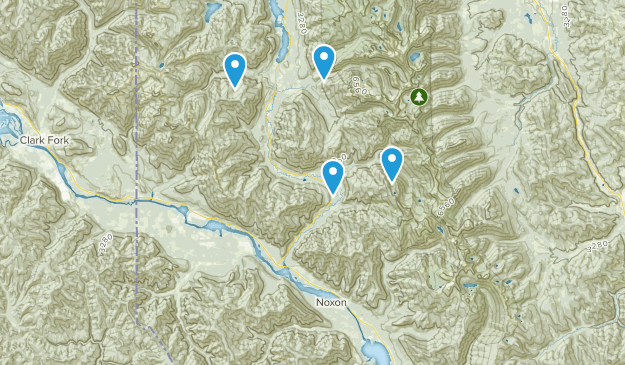 Noxon, Montana Map