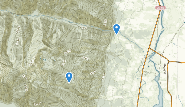 Stevensville, Montana Map