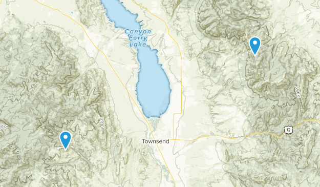 Townsend, Montana Map