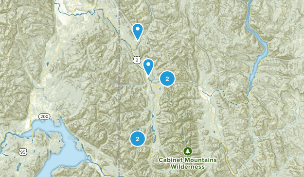 Troy, Montana Map