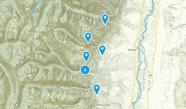 Victor, Montana Map