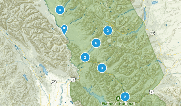 West Glacier, Montana Map