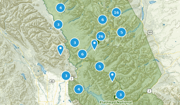 West Glacier, Montana Map