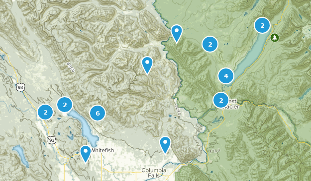 Whitefish, Montana Map