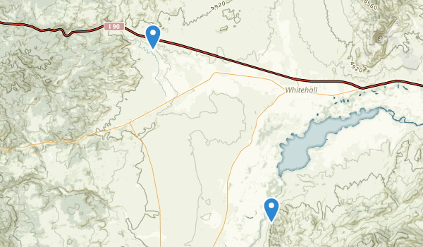 Whitehall, Montana Map