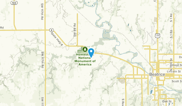 Beatrice, Nebraska Map