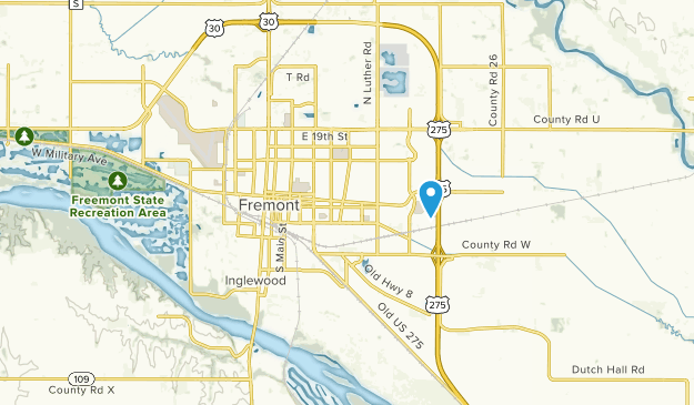 Fremont, Nebraska Map