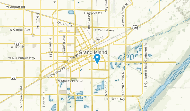 Grand Island, Nebraska Map