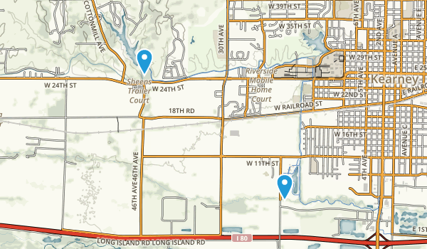 Kearney, Nebraska Map