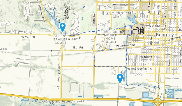 Kearney, Nebraska Map