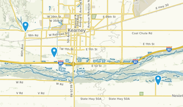 Kearney, Nebraska Map