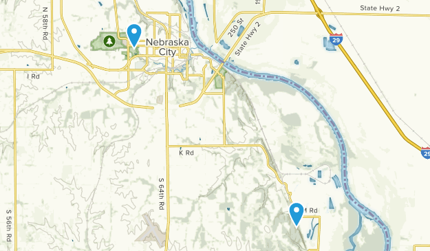 Nebraska City, Nebraska Map