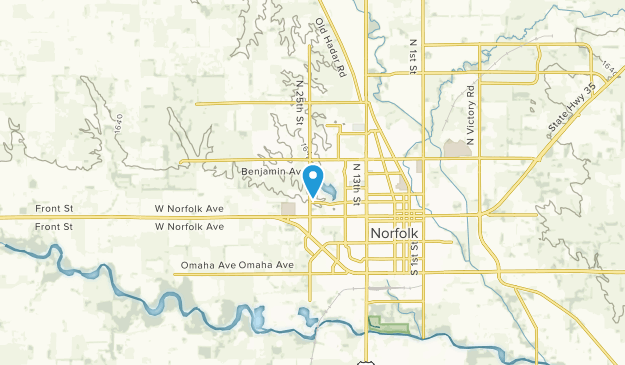 Norfolk, Nebraska Map