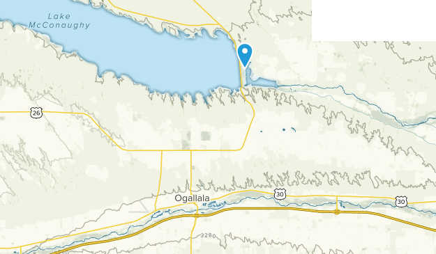 Ogallala, Nebraska Map