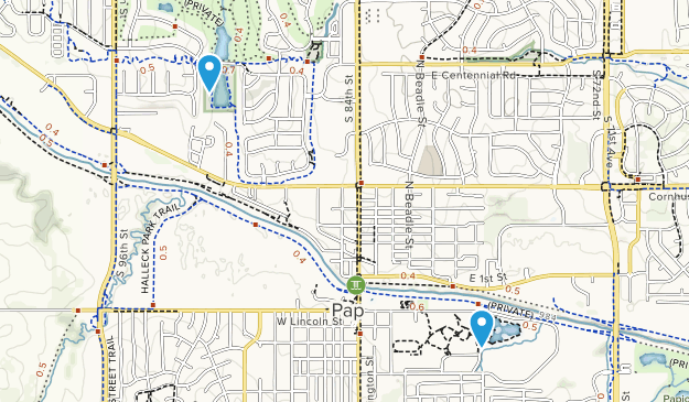 Papillion, Nebraska Map
