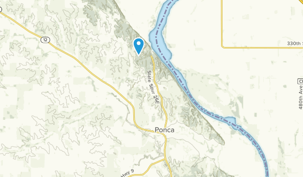 Ponca, Nebraska Map