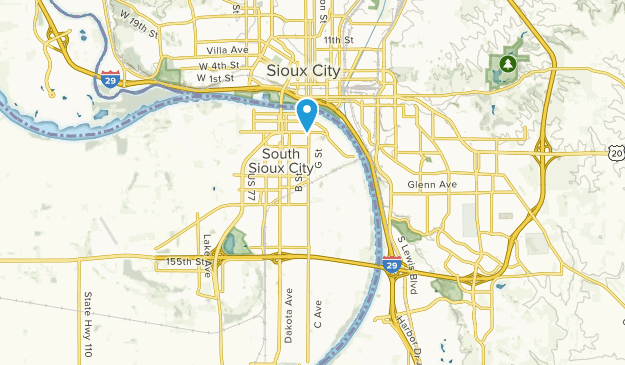 South Sioux City, Nebraska Map