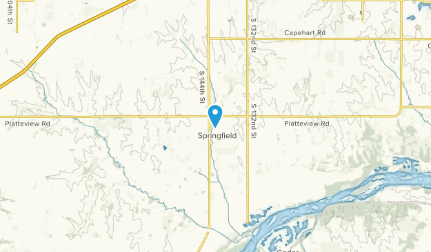 Springfield, Nebraska Map
