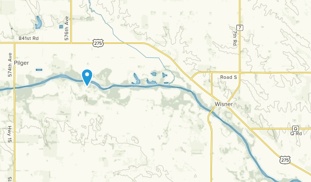 Wisner, Nebraska Map