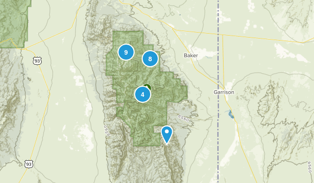 Baker, Nevada Map