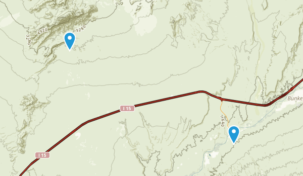 Bunkerville, Nevada Map